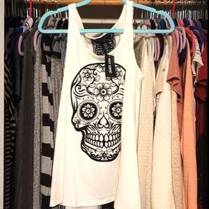 NWT midnight hour skull tank